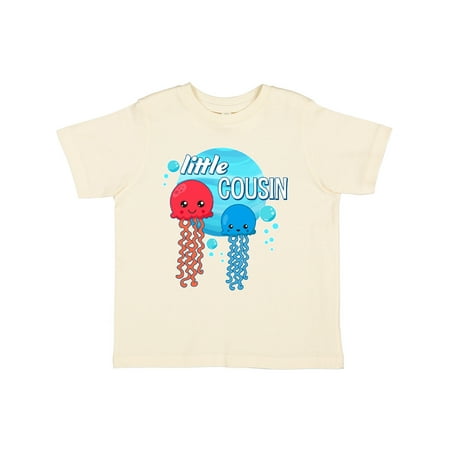 Inktastic Little Cousin cute jellyfish Gift Toddler Boy or Toddler Girl T-Shirt