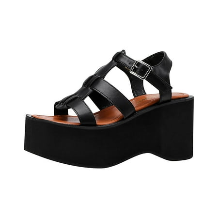 Sandals Women Platform Sandals Open Toe Buckle Strap Summer Shoes Punk Gothic Party Shoes Footwear
Sandals Women Platform Sandals Open Toe Buckle Strap Summer Shoes Punk Gothic Party Shoes Footwear