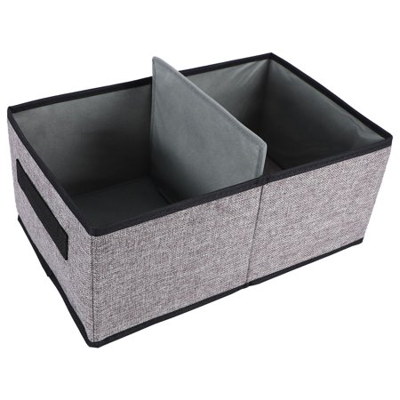 Chamat Washable Folding Clothes Storage Box Foldable Underwear Socks Bra Storage Container Cotton Liene Shirts Storage Box Dark Gray
Chamat Washable Folding Clothes Storage Box Foldable Underwear Socks Bra Storage Container Cotton Liene Shirts Storage Box Dark Gray