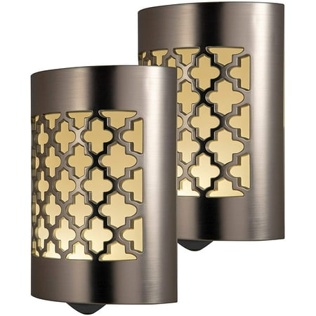GE CoverLite LED Night Light 2 Pack Plug-in Dusk-to-Dawn Sensor Brushed Nickel 46815
GE CoverLite LED Night Light 2 Pack Plug-in Dusk-to-Dawn Sensor Brushed Nickel 46815
