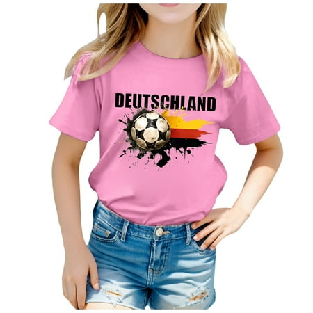 Children Flag Of Germany Print Short Sleeve Round Neck T Shirt Floral Fashion Trend Bottoming Shirt Clothes for Junior Girls Graphic Tee Toddler Toddler Girls Casual Clothes Short Sleeved Shirts for
Children Flag Of Germany Print Short Sleeve Round Neck T Shirt Floral Fashion Trend Bottoming Shirt Clothes for Junior Girls Graphic Tee Toddler Toddler Girls Casual Clothes Short Sleeved Shirts for