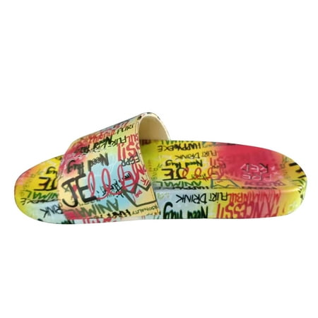 Summer Sandals for Women Fashion Outside Colored Graffiti Falt Slippers Non-Slip Sandals Shoes Pvc
Summer Sandals for Women Fashion Outside Colored Graffiti Falt Slippers Non-Slip Sandals Shoes Pvc