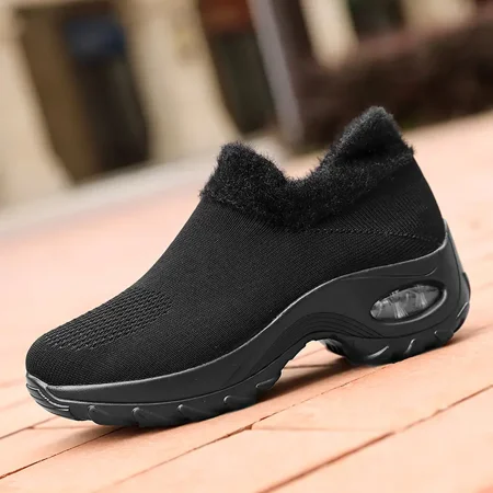 Women‘s Air Cushion Sole Running Shoes Warm Plush Slip On Socks Shoes Women‘s Footwear
Women‘s Air Cushion Sole Running Shoes Warm Plush Slip On Socks Shoes Women‘s Footwear