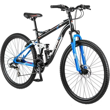 blue and black mongoose bike