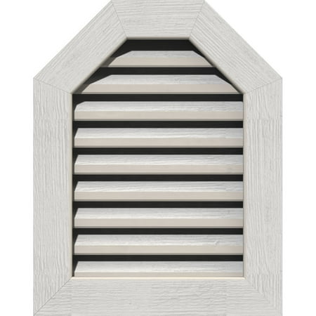 16 W x 36 H Octagonal Top Gable Vent (21 W x 41 H Frame Size): Primed Functional Rough Sawn Western Red Cedar Gable Vent w/ 1 x 4 Flat Trim Frame
16 W x 36 H Octagonal Top Gable Vent (21 W x 41 H Frame Size): Primed Functional Rough Sawn Western Red Cedar Gable Vent w/ 1 x 4 Flat Trim Frame