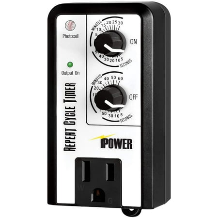 iPower GLTIMEREPEAT Short Period Repeat Intermittent 3 Cycle Mode Interval Timer for Day Night 24 Hour Black
iPower GLTIMEREPEAT Short Period Repeat Intermittent 3 Cycle Mode Interval Timer for Day Night 24 Hour Black