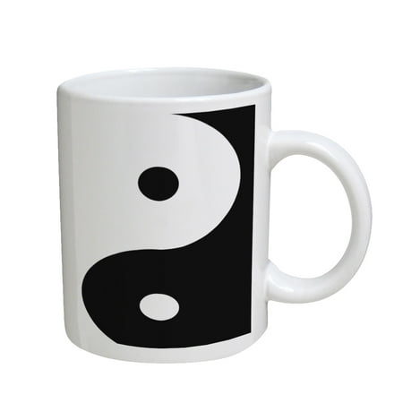 KuzmarK Coffee Cup Mug 11 Ounce - Ying Yang Art