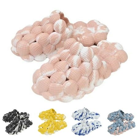 1 Pair Household Slippers Soft Bubble Non-slip Lychee Design Breathable Contrast Color Massage Sole Summer Women Men Fashion Indoor Slippers for Bathroom White Blue
1 Pair Household Slippers Soft Bubble Non-slip Lychee Design Breathable Contrast Color Massage Sole Summer Women Men Fashion Indoor Slippers for Bathroom White Blue
