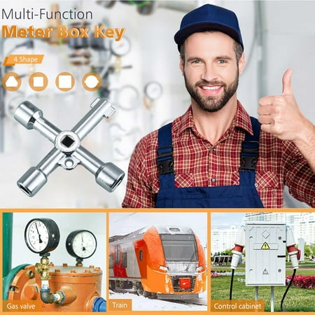 Floleo Clearance Four-Way Key Multi-Function Tool Key Plumbing Key Wrench Open The Key Tool
Floleo Clearance Four-Way Key Multi-Function Tool Key Plumbing Key Wrench Open The Key Tool