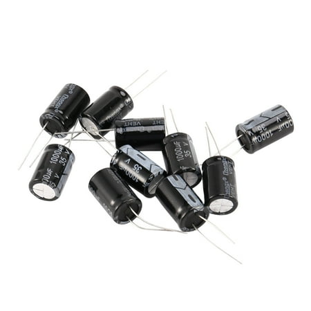 10 Pcs 1000uF 35V Aluminum Electrolytic Capacitors 13mm x 21 mm