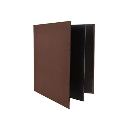 Four Views Booklet Menu Cover For 8 1/2 X 11 Inserts Brown 4 packs