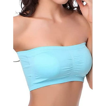 Women Stretch Strapless Bra Solid Color Crop Removable Padded Top Seamless Bandeau Bra Padded Tube Soft Bralette Bras
Women Stretch Strapless Bra Solid Color Crop Removable Padded Top Seamless Bandeau Bra Padded Tube Soft Bralette Bras