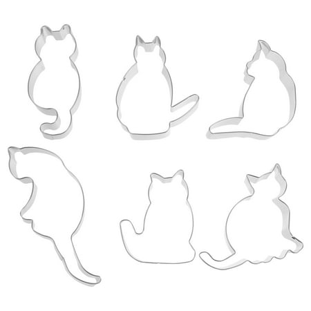 NUOLUX 6pcs Lovely Cat Shape Stainless Steel Biscuit Dessert Mould DIY Baking Tools
NUOLUX 6pcs Lovely Cat Shape Stainless Steel Biscuit Dessert Mould DIY Baking Tools