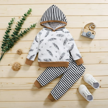 Simplmasygenix Baby Tops Set Summer Outfits Toddler Kids Baby Hooded Cartoon Letter Print Tops+Stripe Pants Set
Simplmasygenix Baby Tops Set Summer Outfits Toddler Kids Baby Hooded Cartoon Letter Print Tops+Stripe Pants Set