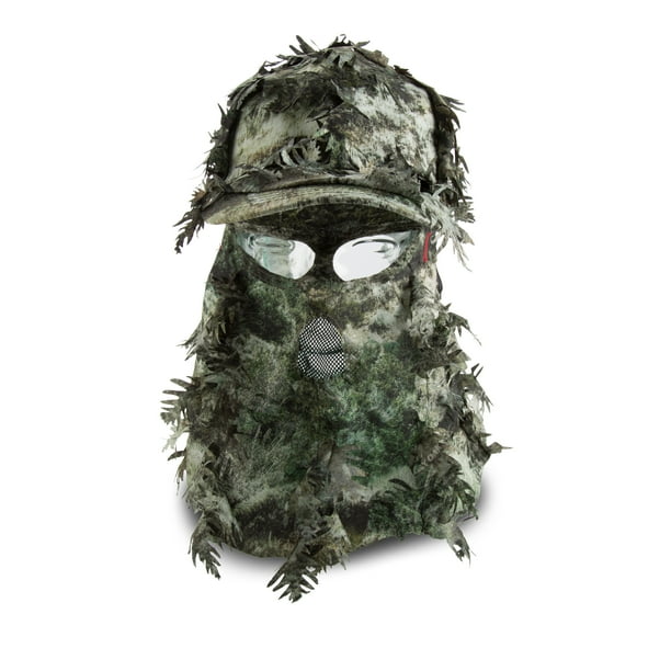 GameFaceGear Leafy Cap with Mask, Mossy Oak Mountain Country Camo
