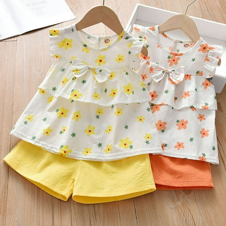 MyBeauty 2Pcs/Set Baby Shirt Set Flower Print Breathable Sleeveless Girls Tops Shorts Kit for Summer Pink 130cm
MyBeauty 2Pcs/Set Baby Shirt Set Flower Print Breathable Sleeveless Girls Tops Shorts Kit for Summer Pink 130cm