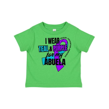 Inktastic Suicide Prevention I Wear Teal and Purple for My Abuela Gift Toddler Boy or Toddler Girl T-Shirt
Inktastic Suicide Prevention I Wear Teal and Purple for My Abuela Gift Toddler Boy or Toddler Girl T-Shirt
