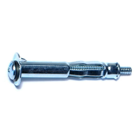 1/8 -32 Zinc Plated Steel Coarse Thread Long Pan Head Hollow Wall Anchors HWAS-111
