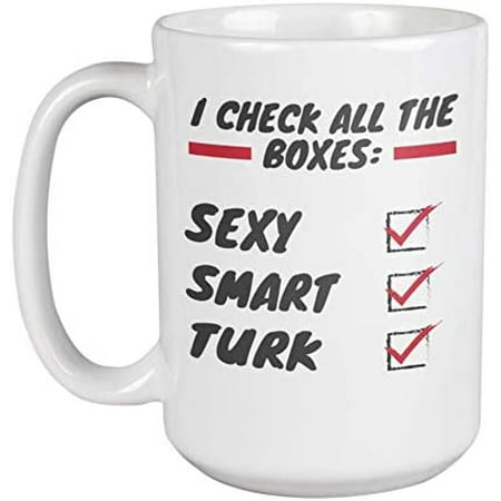 Sexy Turk Turkey Coffee & Tea Mug Cup for Turkish People or Turks (15oz)