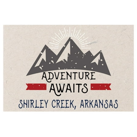 Shirley Creek Arkansas Souvenir 2x3 Inch Fridge Magnet Adventure Awaits Design