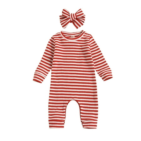 Dezsed Newborn Baby Boy Girl Striped Romper Infant Long Sleeve Cotton Ribbed Jumpsuit Casual Style Playsuit With Headbands 0-24M Baby Onesie
Dezsed Newborn Baby Boy Girl Striped Romper Infant Long Sleeve Cotton Ribbed Jumpsuit Casual Style Playsuit With Headbands 0-24M Baby Onesie