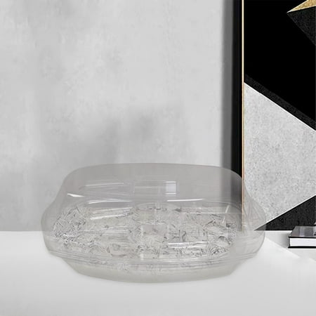 Household Chilled Serving Tray with Lid Transparent Ice Serving Bowl Fruit Tray Snack Serving for Wedding Cakes Breakfast Party Picnics
Household Chilled Serving Tray with Lid Transparent Ice Serving Bowl Fruit Tray Snack Serving for Wedding Cakes Breakfast Party Picnics
