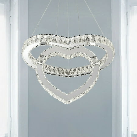 Romantic Modern Crystal Chandeliers Room Pendant Ceiling LED Lamp Heart-shaped (Cold White)
Romantic Modern Crystal Chandeliers Room Pendant Ceiling LED Lamp Heart-shaped (Cold White)