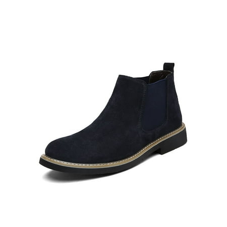 Ymiytan Mens Casual Chelsea Boot Business Comfortable Faux Suede Ankle Booties Work Leather Bootie Dark Blue 10
Ymiytan Mens Casual Chelsea Boot Business Comfortable Faux Suede Ankle Booties Work Leather Bootie Dark Blue 10