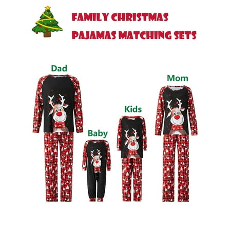 Licupiee Family Christmas Matching Outfits Long Sleeve T-Shirt Santa Claus Elk Cartoon Print + Casual Trouser Pant Set
Licupiee Family Christmas Matching Outfits Long Sleeve T-Shirt Santa Claus Elk Cartoon Print + Casual Trouser Pant Set