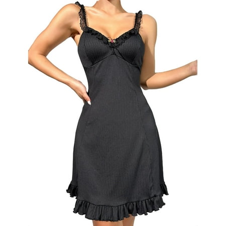 Elegant Plain Straps Slip Dress Sleeveless Black Color Cami Women s Nightgowns & Sleepshirts (Cami Women s)
Elegant Plain Straps Slip Dress Sleeveless Black Color Cami Women s Nightgowns & Sleepshirts (Cami Women s)