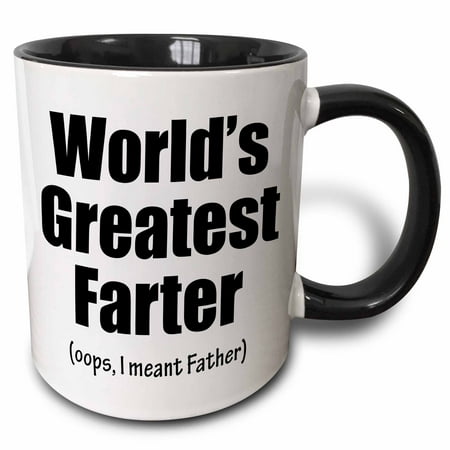 3dRose Worlds greatest farter.Oops I meant Father. Black. Two Tone Black Mug 11oz
3dRose Worlds greatest farter.Oops I meant Father. Black. Two Tone Black Mug 11oz