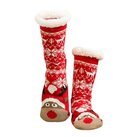 Christmas Women Cotton Socks Print Thicker Anti-slip Floor Socks Carpet Socks hat mens hats beanie hat