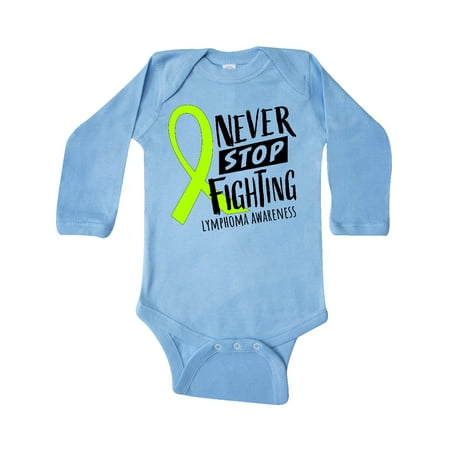 Inktastic Never Stop Fighting Lymphoma Awareness Gift Baby Boy or Baby Girl Long Sleeve Bodysuit
Inktastic Never Stop Fighting Lymphoma Awareness Gift Baby Boy or Baby Girl Long Sleeve Bodysuit