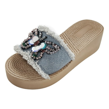 adviicd Wedge Sandals for Women Arch Supports for Sandals Women Denim Women s Summer Wedge Sandals Beach With Sequins Clear Platform Sandals for Women
adviicd Wedge Sandals for Women Arch Supports for Sandals Women Denim Women s Summer Wedge Sandals Beach With Sequins Clear Platform Sandals for Women