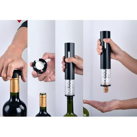 Electric Wine Opener This Black Electric Wine Opener Comes with a Foil Cutter Battery Operated Easy to
Electric Wine Opener This Black Electric Wine Opener Comes with a Foil Cutter Battery Operated Easy to