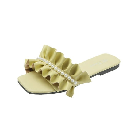 Women Sandals Clearance 2023! Pejock Women s Flat Sandals Extremely Comfy Slides Sandals Pearl Slippers Wind Seaside Holiday Shoes Flat Bottom Sandals Flip Flops Non-Slip
Women Sandals Clearance 2023! Pejock Women s Flat Sandals Extremely Comfy Slides Sandals Pearl Slippers Wind Seaside Holiday Shoes Flat Bottom Sandals Flip Flops Non-Slip
