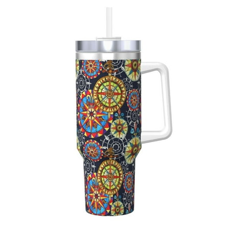 Logiee Colorful Compasses Print 40OZ Ice Bully Cup with Handle and Straw Double Wall Stainless Steel Tumbler Travel Coffee Cup with Lid Summer Insulation and Cooling Cup
Logiee Colorful Compasses Print 40OZ Ice Bully Cup with Handle and Straw Double Wall Stainless Steel Tumbler Travel Coffee Cup with Lid Summer Insulation and Cooling Cup