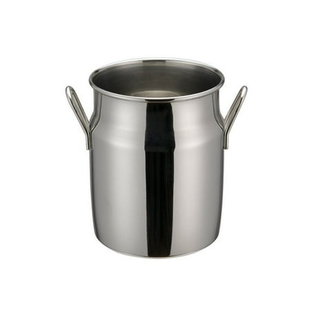 3 1/8 Dia x 4 H Mini Milk Can Stainless Steel 3 packs