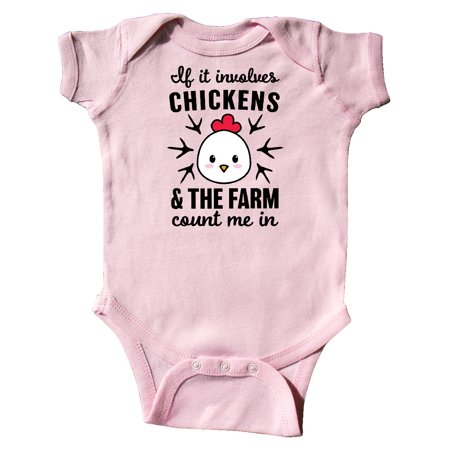 Inktastic If It Involves Chickens & The Farm Count me in Gift Baby Boy or Baby Girl Bodysuit
Inktastic If It Involves Chickens & The Farm Count me in Gift Baby Boy or Baby Girl Bodysuit