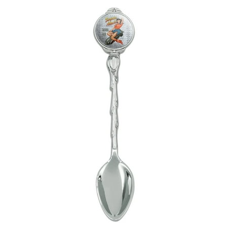 Surprise Attack Pin Up Girl Missile Novelty Collectible Demitasse Tea Coffee Spoon
Surprise Attack Pin Up Girl Missile Novelty Collectible Demitasse Tea Coffee Spoon