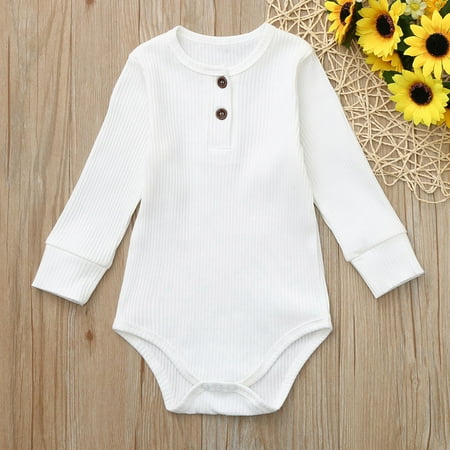 Infant Newborn Baby Boys Girls Solid Striped Romper Jumpsuit Outfits Clothing CHMORA
Infant Newborn Baby Boys Girls Solid Striped Romper Jumpsuit Outfits Clothing CHMORA