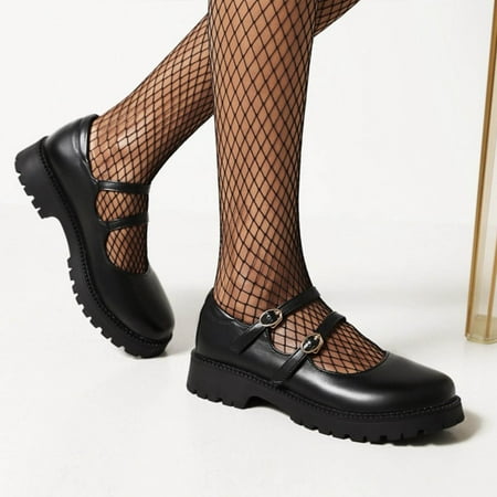 YOTAMI Boots for Women 2022 Women Leather Shoes England Shallow Mouth Thick With Single Shoes Retro Shoe Belt Buckle Student Shoes Women s Shoes Black
YOTAMI Boots for Women 2022 Women Leather Shoes England Shallow Mouth Thick With Single Shoes Retro Shoe Belt Buckle Student Shoes Women s Shoes Black