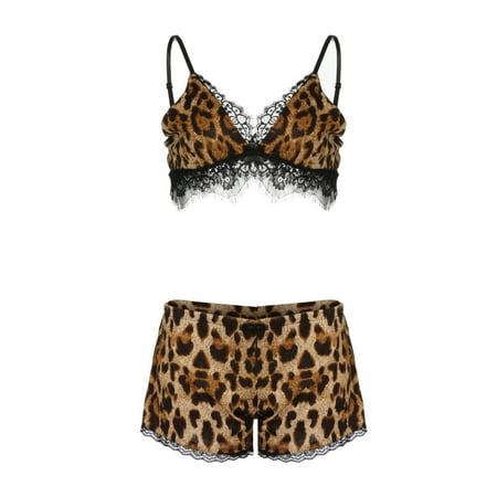 Noarlalf plus size lingerie Women Plus Size Lingerie Bow Lace Trim Leopard Underwear Sleepwear Set bras for women
Noarlalf plus size lingerie Women Plus Size Lingerie Bow Lace Trim Leopard Underwear Sleepwear Set bras for women