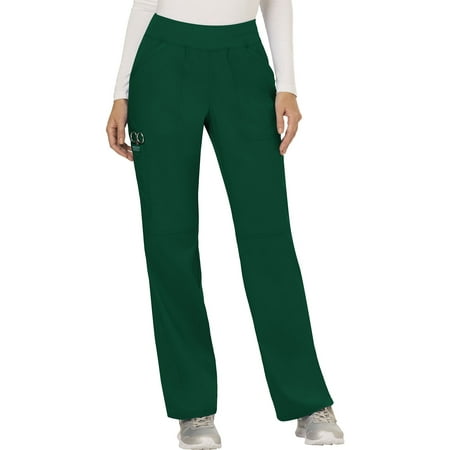 Cherokee Workwear Revolution Women s Scrubs Pant Mid Rise Straight Leg Pull-On WW110