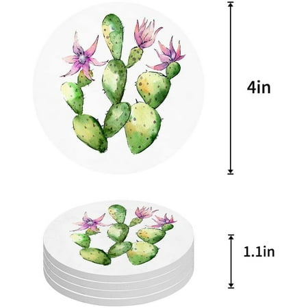 KXMDXA Cactus Set of 8 Round Coaster for Drinks Absorbent Ceramic Stone Coasters Cup Mat with Cork Base for Home Kitchen Room Coffee Table Bar Decor
KXMDXA Cactus Set of 8 Round Coaster for Drinks Absorbent Ceramic Stone Coasters Cup Mat with Cork Base for Home Kitchen Room Coffee Table Bar Decor