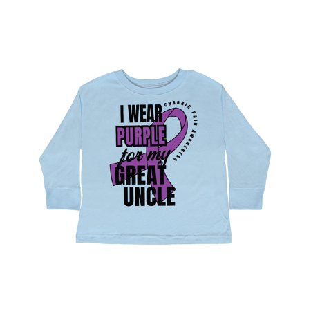 Inktastic Chronic Pain I Wear Purple For My Great Uncle Gift Toddler Boy or Toddler Girl Long Sleeve T-Shirt
Inktastic Chronic Pain I Wear Purple For My Great Uncle Gift Toddler Boy or Toddler Girl Long Sleeve T-Shirt