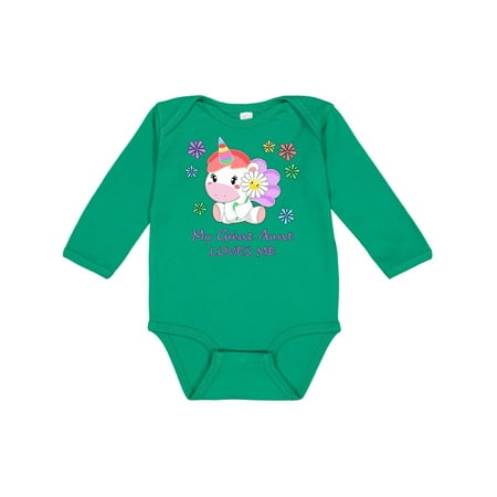 Inktastic My Great Aunt Loves Me- cute unicorn Gift Baby Boy or Baby Girl Long Sleeve Bodysuit
Inktastic My Great Aunt Loves Me- cute unicorn Gift Baby Boy or Baby Girl Long Sleeve Bodysuit
