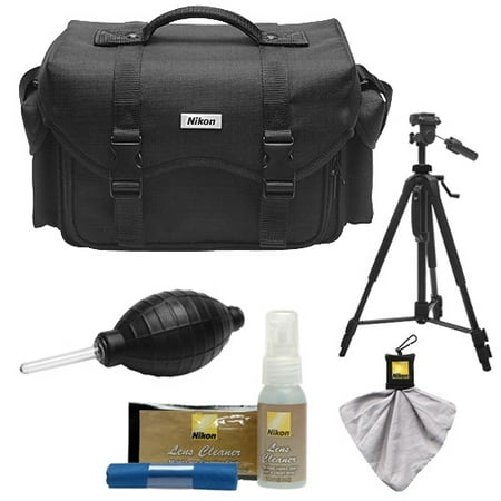 Nikon 5874 Digital SLR Camera System Case - Gadget Bag with Tripod + Cleaning & Accessory Kit for D3100, D3200, D3300, D5100, D5200, D5300, D7000, D7100, D610, D800, D810, D4s Nikon 5874 Digital SLR Camera System Case - Gadget Bag with Tripod + Cleaning & Accessory Kit for D3100, D3200, D3300, D5100, D5200, D5300, D7000, D7100, D610, D800, D810, D4s