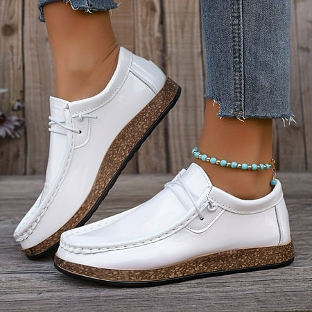 Women‘s Solid Color Stylish Loafers Platform Soft Sole Flat Walking Shoes Low-top Casual Daily Footwear
Women‘s Solid Color Stylish Loafers Platform Soft Sole Flat Walking Shoes Low-top Casual Daily Footwear