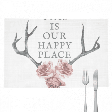 Local Happy Antler Flowers Placemat Pad Kitchen Woven Heat Resistant Cushion Rectangle
Local Happy Antler Flowers Placemat Pad Kitchen Woven Heat Resistant Cushion Rectangle